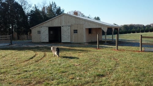 4 stall horse barn