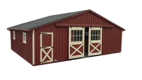 4 stall horse barn