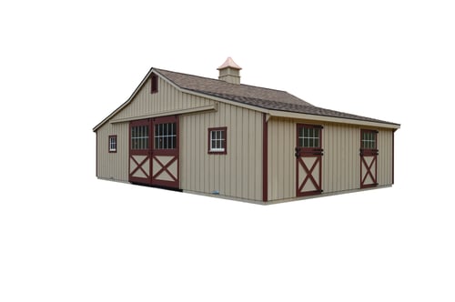 6 stall horse barn