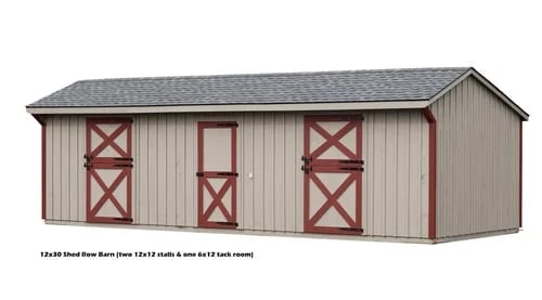 horse shed row barns