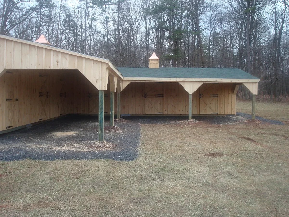 l shape barn