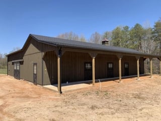 l shaped horse barn