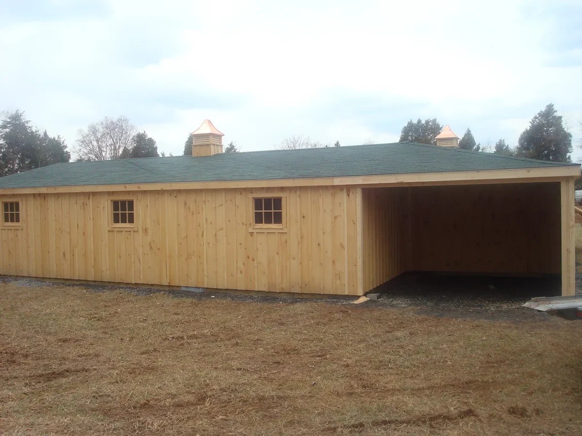 l shaped shed row barn-1