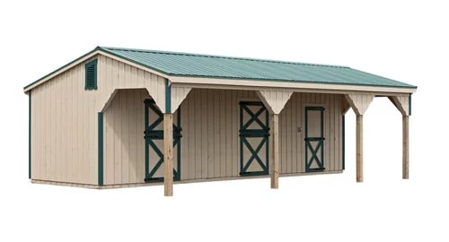 lean to horse stalls