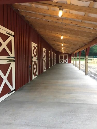 lean to shed for horses