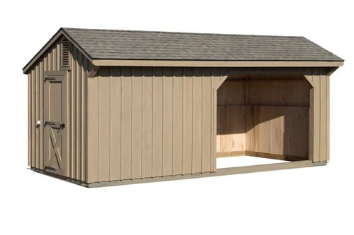 run in shed with tack room