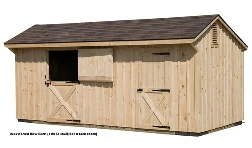 shed row horse barns